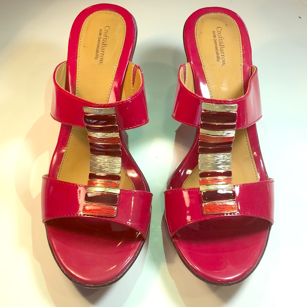Fuschia Sandals - 9 1/2
